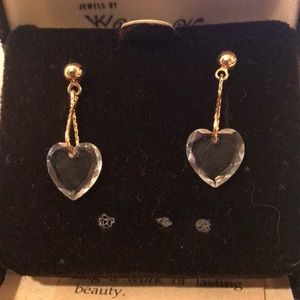 Vintage Crystal & Gold Earrings